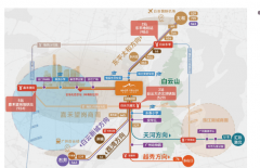 EWPARK商场、云悦里广场、百世贸易广场等大型贸